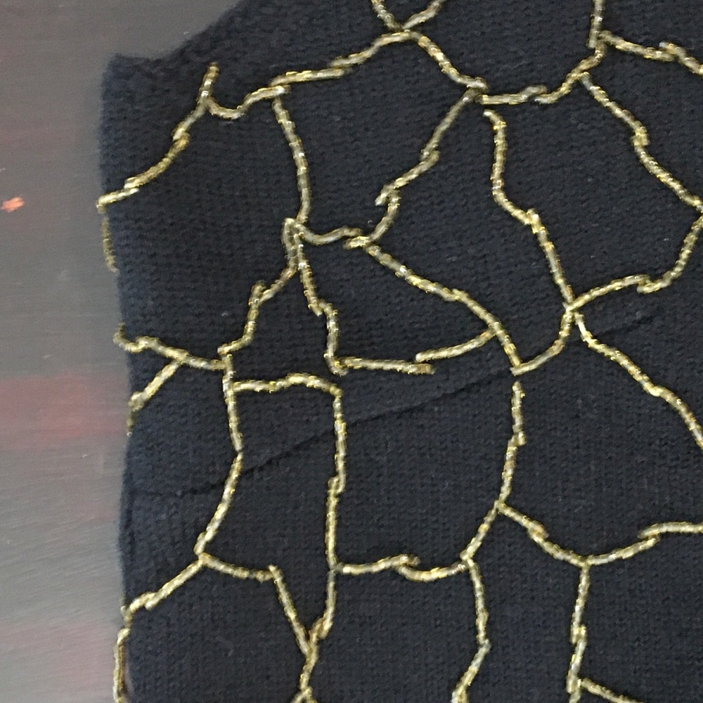 Vintage European Sleeveless Beaded Knit Top - Picture 10 of 13